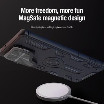 Samsung Galaxy S25 Ultra Nillkin CamShield Armor Prop Hybrid Cover - MagSafe-kompatibel - Sort