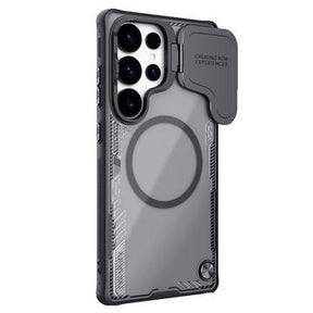 Samsung Galaxy S25 Ultra Nillkin IceBlade Prop Magnetisk Cover - MagSafe-kompatibel, skydelåg til linse - Sort