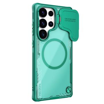 Samsung Galaxy S25 Ultra Nillkin IceBlade Prop Magnetisk Cover - MagSafe-kompatibel, skydelåg til linse - Grøn
