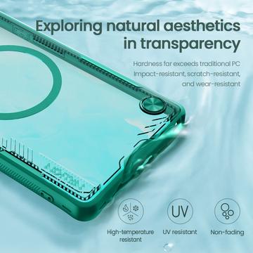 Samsung Galaxy S25 Ultra Nillkin IceBlade Prop Magnetisk Cover - MagSafe-kompatibel, skydelåg til linse - Grøn