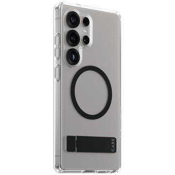 Samsung Galaxy S25 Ultra PanzerGlass Care Kickstand Cover - MagSafe-kompatibel - Klar / Sort