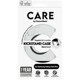Samsung Galaxy S25 Ultra PanzerGlass Care Kickstand Cover - MagSafe-kompatibel - Klar / Sort