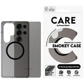 Samsung Galaxy S25 Ultra PanzerGlass Care Smokey Urban Combat Cover - MagSafe-kompatibel - Gennemsigtig sort