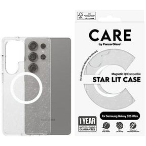 Samsung Galaxy S25 Ultra PanzerGlass Care Star Lit Cover - MagSafe-kompatibel - Gennemsigtig hvid