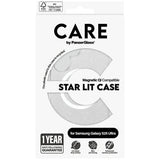 Samsung Galaxy S25 Ultra PanzerGlass Care Star Lit Cover - MagSafe-kompatibel - Gennemsigtig hvid