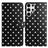Samsung Galaxy S25 Ultra Pung Etui med Prikket Mønster - Sort