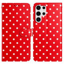 Samsung Galaxy S25 Ultra Pung Etui med Prikket Mønster - Rød