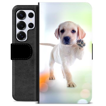 Samsung Galaxy S25 Ultra Premium Flip Cover med Pung - Hund