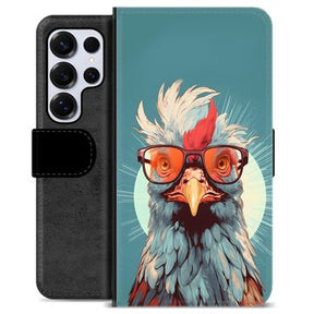 Samsung Galaxy S25 Ultra Premium Flip Cover med Pung - Høne