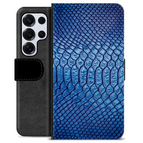 Samsung Galaxy S25 Ultra Premium Flip Cover med Pung - Læder