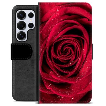 Samsung Galaxy S25 Ultra Premium Flip Cover med Pung - Rose
