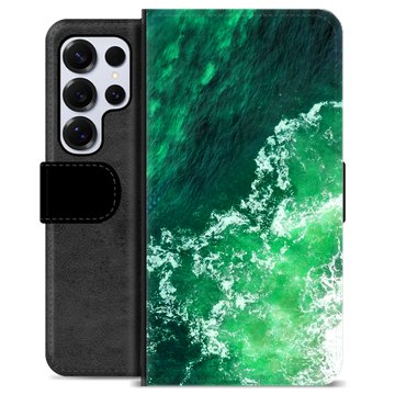 Samsung Galaxy S25 Ultra Premium Flip Cover med Pung - Bølger