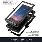Samsung Galaxy S25 Ultra R-Just Premium cover med kickstand og skærmbeskytter i hærdet glas - Sort