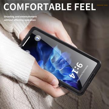 Samsung Galaxy S25 Ultra Redpepper IP68 Magnetisk Vandtæt Etui - Sort