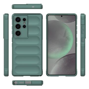 Samsung Galaxy S25 Ultra Rugged TPU Cover - Grøn