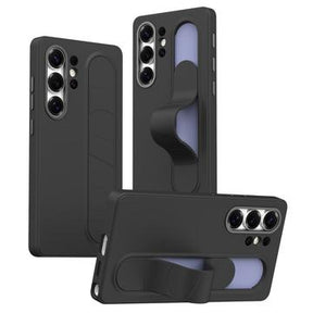 Samsung Galaxy S25 Ultra Smart hybrid cover med stående greb - Sort
