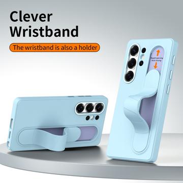Samsung Galaxy S25 Ultra Smart hybrid cover med stående greb - Blå