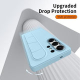 Samsung Galaxy S25 Ultra Smart hybrid cover med stående greb - Blå