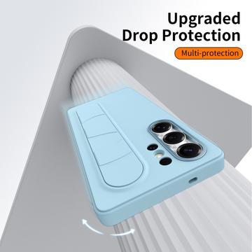 Samsung Galaxy S25 Ultra Smart hybrid cover med stående greb - Blå