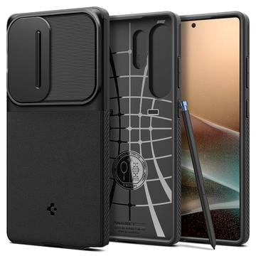 Samsung Galaxy S25 Ultra Spigen Optik Armor Cover - Sort