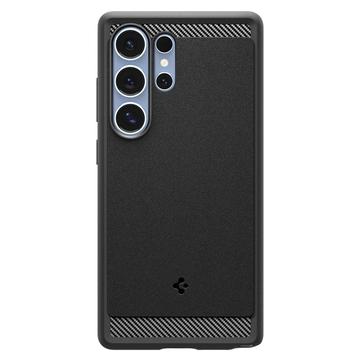 Samsung Galaxy S25 Ultra Spigen Rugged Armor Mag TPU Cover - Sort