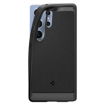 Samsung Galaxy S25 Ultra Spigen Rugged Armor Mag TPU Cover - Sort