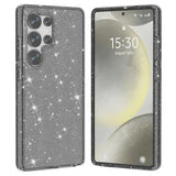 Samsung Galaxy S25 Ultra Stylish Glitter Series Hybrid Cover - Sort