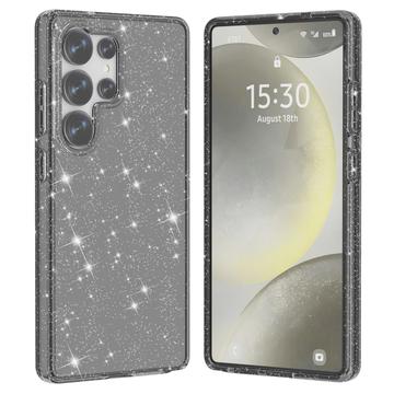 Samsung Galaxy S25 Ultra Stylish Glitter Series Hybrid Cover - Sort