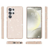 Samsung Galaxy S25 Ultra Stylish Glitter Series Hybrid Cover - Guld