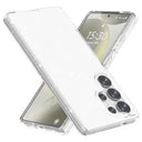 Samsung Galaxy S25 Ultra Stylish Glitter Series Hybrid Cover - Hvid