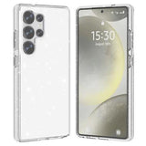 Samsung Galaxy S25 Ultra Stylish Glitter Series Hybrid Cover - Hvid