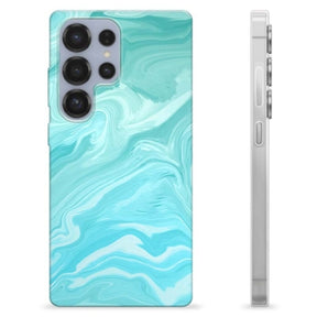 Samsung Galaxy S25 Ultra TPU Cover - Blå Marmor