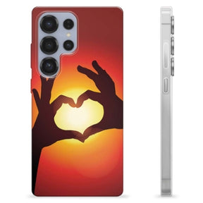 Samsung Galaxy S25 Ultra TPU Cover - Hjertesilhuet