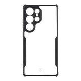 Samsung Galaxy S25 Ultra Tactical Quantum Stealth-Cover med forstærkede hjørner - klar / sort