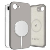 iPhone 16e/17e Tech-Protect flydende silikone cover - MagSafe-kompatibel - Stengrå
