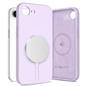 iPhone 16e/17e Tech-Protect flydende silikone cover - MagSafe-kompatibel - Mauve