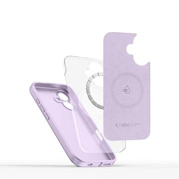 iPhone 16e/17e Tech-Protect flydende silikone cover - MagSafe-kompatibel - Mauve