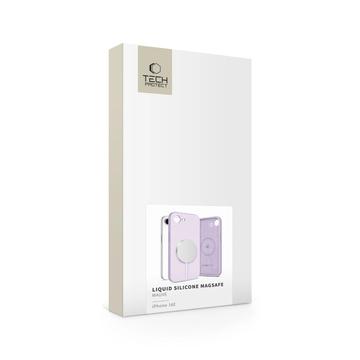 iPhone 16e/17e Tech-Protect flydende silikone cover - MagSafe-kompatibel - Mauve