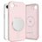 iPhone 16e/17e Tech-Protect flydende silikone cover - MagSafe-kompatibel - Pink Perle