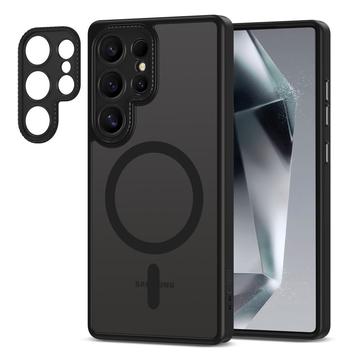 Samsung Galaxy S25 Ultra Tech-Protect MagCam Cover - MagSafe-kompatibel - mat sort