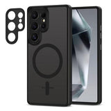 Samsung Galaxy S25 Ultra Tech-Protect MagCam Cover - MagSafe-kompatibel - mat sort