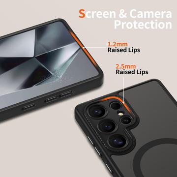 Samsung Galaxy S25 Ultra Tech-Protect MagCam Cover - MagSafe-kompatibel - mat sort