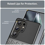 Samsung Galaxy S25 Ultra Thunder Series TPU Cover - Sort