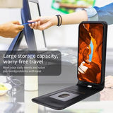 Samsung Galaxy S25 Ultra Vertikal Flip Taske med Kortholder - Sort