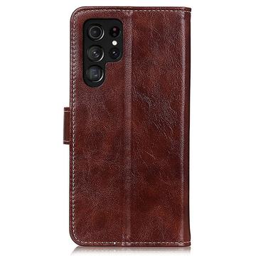 Samsung Galaxy S25 Ultra Pung med Magnetisk Lukning - brun