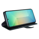 Samsung Galaxy S25 Læderpung med Stativ - Sort