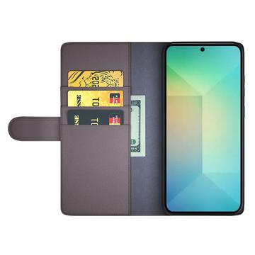 Samsung Galaxy S25 Læderpung med Stativ - Brun