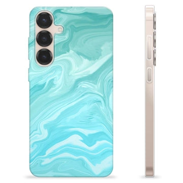 Samsung Galaxy S25+ TPU Cover - Blå Marmor