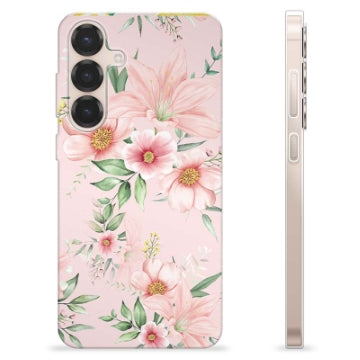 Samsung Galaxy S25+ TPU Cover - Vandfarveblomster