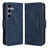 Samsung Galaxy S25+ Kortholder Pung Etui - Blå